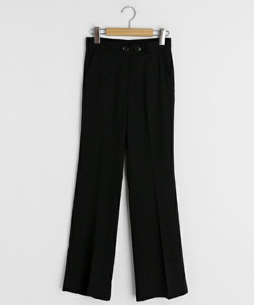 DHOLIC(ディーホリック)の「ツーボタンブーツカットスラックス(スラックス・レディース・ベージュ/ブルー/ブラック・S/M/L)」の2枚目の写真