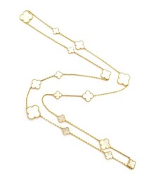 Van Cleef & Arpels Magic Alhambra Beige Yellow gold Long necklaces