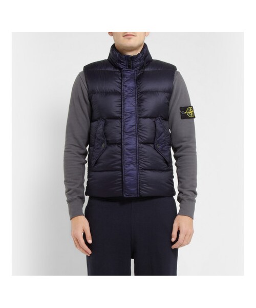 STONE ISLAND（ストーンアイランド）の「Lightweight Quilted Hooded Gilet（その他・メンズ・Blue・S/M/L/XL/XXL）」の2枚目の写真