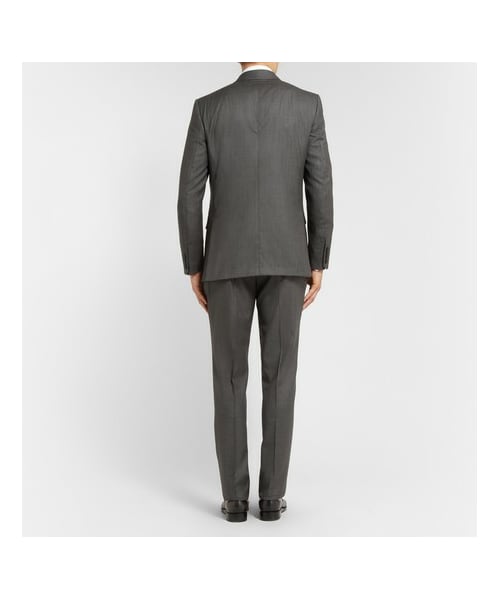 Berluti（ベルルッティ）の「Tortona Grey Wool-Birdseye Suit