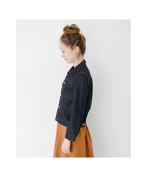 URBAN RESEARCH（アーバンリサーチ）の「インディゴデニムブルゾン（ジャケット/アウター・レディース・INDIGO・FREE）」の8枚目の写真