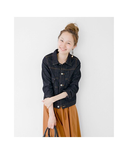 URBAN RESEARCH（アーバンリサーチ）の「インディゴデニムブルゾン（ジャケット/アウター・レディース・INDIGO・FREE）」の3枚目の写真