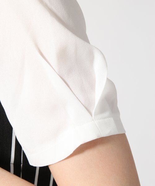 JEANASIS（ジーナシス）の「ピンストベストシャツプルオーバーSS（トップス・レディース・ホワイト/ブラック・ＦREE）」の7枚目の写真