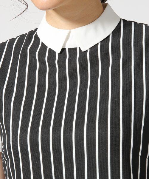 JEANASIS（ジーナシス）の「ピンストベストシャツプルオーバーSS（トップス・レディース・ホワイト/ブラック・ＦREE）」の5枚目の写真