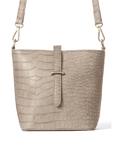 GRL(グレイル)の「クロコダイル柄ベルトデザインショルダーバッグ(ショルダーバッグ・レディース・ラベンダー/ベージュ/モカ・F)」の3枚目の写真