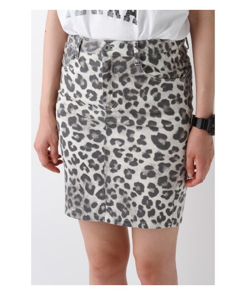 JOURNAL STANDARD（ジャーナルスタンダード）の「レオパードツイルスカート（ミニスカート・レディース・グレーA・36/38/40）」の5枚目の写真