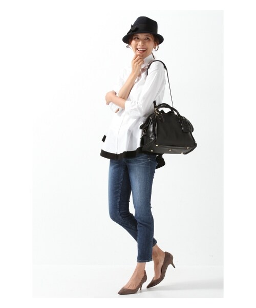 PotioR（ポティオール）の「PotioR LOOP PIPING MIDDLE BOSTON（ボストンバッグ・レディース・ブラック/キャメル・フリー）」の19枚目の写真