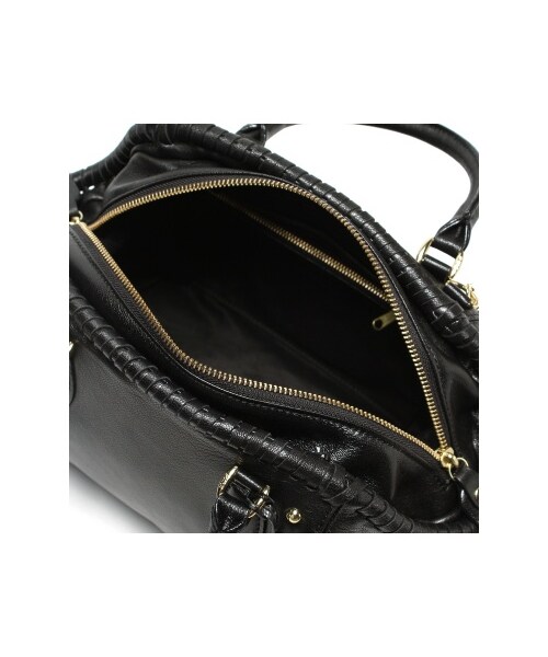 PotioR（ポティオール）の「PotioR LOOP PIPING MIDDLE BOSTON（ボストンバッグ・レディース・ブラック/キャメル・フリー）」の7枚目の写真