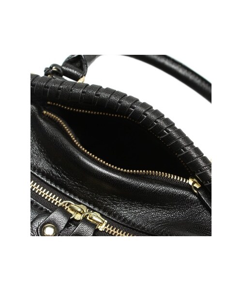 PotioR（ポティオール）の「PotioR LOOP PIPING MIDDLE BOSTON（ボストンバッグ・レディース・ブラック/キャメル・フリー）」の11枚目の写真