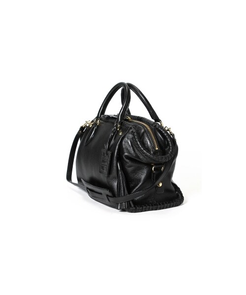 PotioR（ポティオール）の「PotioR LOOP PIPING MIDDLE BOSTON（ボストンバッグ・レディース・ブラック/キャメル・フリー）」の3枚目の写真