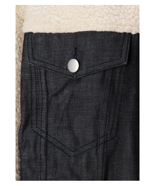 G.V.G.V.（ジーヴィージーヴィー）の「DENIM & BOA BUGGY JACKET（ジャケット/アウター・レディース・BLUE・34/36）」の7枚目の写真