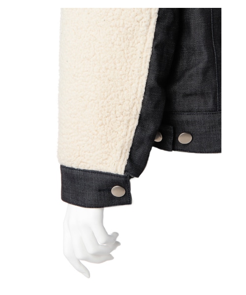 G.V.G.V.（ジーヴィージーヴィー）の「DENIM & BOA BUGGY JACKET（ジャケット/アウター・レディース・BLUE・34/36）」の5枚目の写真