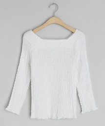 DHOLIC | リンクルスクエアブラウス(シャツ/ブラウス)