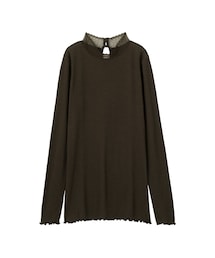 GU | GUウォームリブレースハイネックT(長袖)(アンダーウェア)