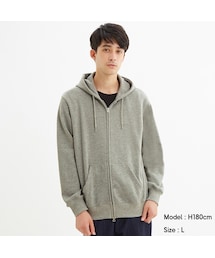 GU | スウェットフルジップパーカ(長袖)(トップス)