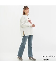 GU | セミフレアジーンズ(股下72cm)(パンツ)