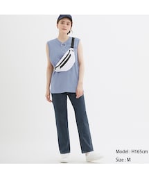 GU | ハイウエストストレートジーンズ(パンツ)