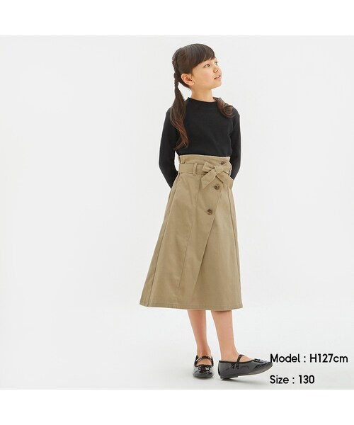 GU ジーユー トレンチスカート 子ども キッズ110cm - スカート
