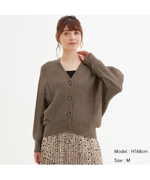 GU | ドルマンコクーンカーディガン(長袖)AM(トップス)