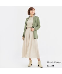 GU | プリントフレアロングスカート(ドット)(スカート)