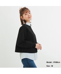 GU | モックネックスウェット(長袖)(トップス)