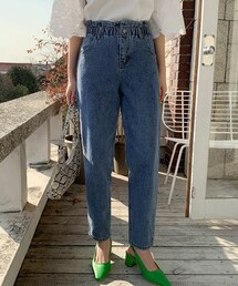 DHOLIC | ウエストゴムデニムパンツ(デニムパンツ)