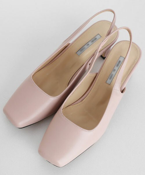 DHOLIC（ディーホリック）の「スクエアスリングバックシューズ（パンプス・レディース・ベージュ/ピンク/グリーン/ブラウン/レッド/ブラック/その他・225/230/235/240/245/250）」の5枚目の写真