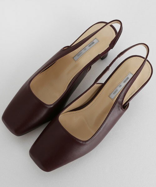 DHOLIC（ディーホリック）の「スクエアスリングバックシューズ（パンプス・レディース・ベージュ/ピンク/グリーン/ブラウン/レッド/ブラック/その他・225/230/235/240/245/250）」の6枚目の写真