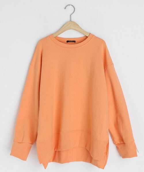 DHOLIC（ディーホリック）の「スリーブポイントスウェット（スウェット・レディース・グリーン/ホワイト/オレンジ/ブルー・FREE）」の4枚目の写真