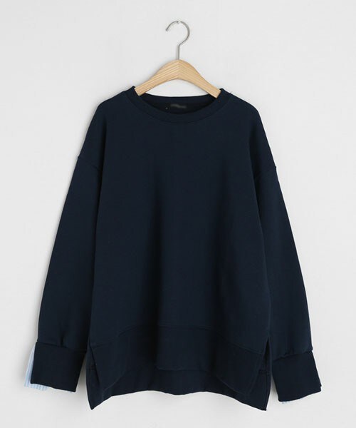 DHOLIC（ディーホリック）の「スリーブポイントスウェット（スウェット・レディース・グリーン/ホワイト/オレンジ/ブルー・FREE）」の3枚目の写真