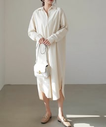 DHOLIC | ストラップ付シャツワンピース(シャツワンピース)