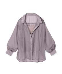 GRL | キャミソール付きシースルービッグシャツ(シャツ/ブラウス)