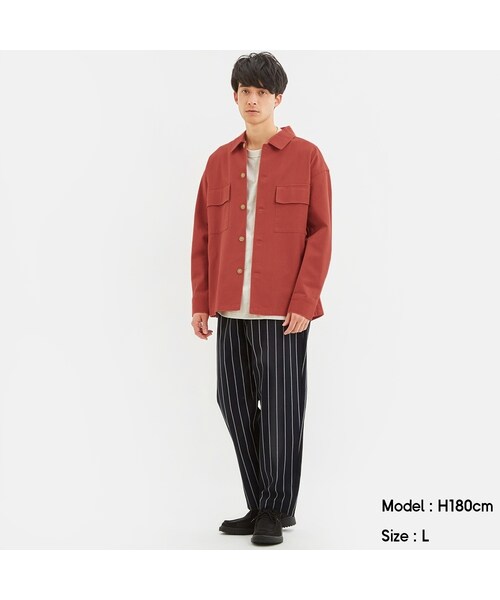 GU(ジーユー)の「シェフパンツ(ストライプ)+E(その他・メンズ・8181・XL)」の1枚目の写真