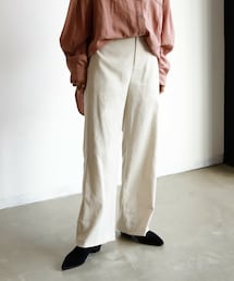 Auntie Rosa Holiday | リネンブレンドへリンボーンパンツ(その他パンツ)