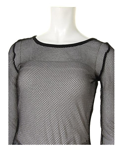 FIG&VIPER（フィグアンドバイパー）の「メッシュTOP（トップス・レディース・ブラック/ホワイト・FREE）」の3枚目の写真