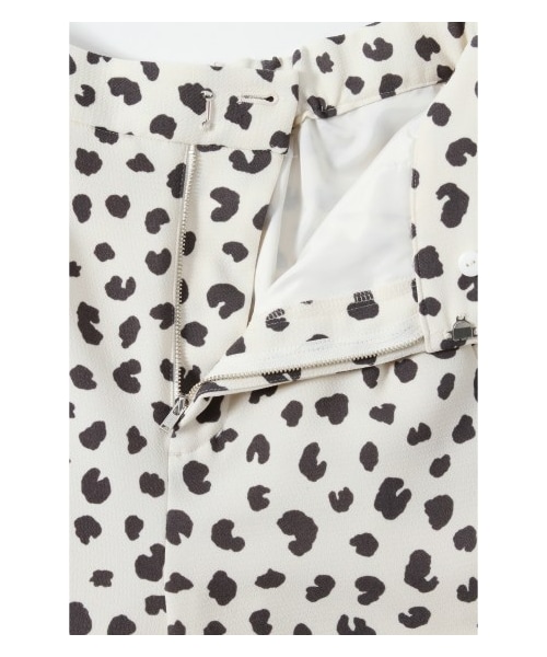 IENA(イエナ)の「レオパードワイドキュロットパンツ(ショート・ハーフパンツ・レディース・ホワイト・36/38/40)」の10枚目の写真
