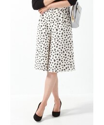 IENA | レオパードワイドキュロットパンツ(パンツ)