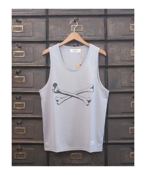 LEATA(リータ)の「LEATA CROSSBONE MESH TRAINING TANK GRAY(その他・メンズ・기타・M/L/XL)」の1枚目の写真