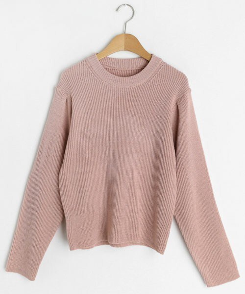 DHOLIC（ディーホリック）の「ギャザースリーブニット（ニット/セーター・レディース・ホワイト/イエロー/ピンク/ブルー/その他・FREE）」の4枚目の写真