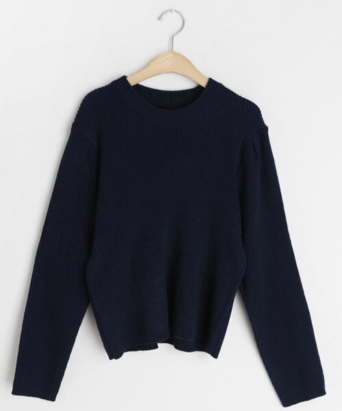 DHOLIC（ディーホリック）の「ギャザースリーブニット（ニット/セーター・レディース・ホワイト/イエロー/ピンク/ブルー/その他・FREE）」の5枚目の写真