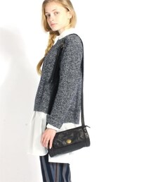 RNA-N | 製品染めレザーポシェット(バッグ)