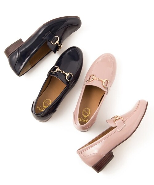 Juze（ジュゼ）の「【先行受注】【Juze by ViS×HARUTA】ビットローファー【秋の新作】（シューズ・レディース・ブラック/ホワイト/キャメル/ネイビー/ローズピンク・SS/S/M/L/LL）」の6枚目の写真