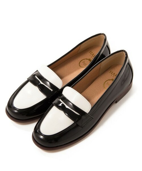 Juze（ジュゼ）の「【先行受注】【Juze by ViS×HARUTA】フラットローファー【秋の新作】（シューズ・レディース・ブラック/ブラック系/ホワイト/ワイン・SS/S/M/L/LL）」の3枚目の写真