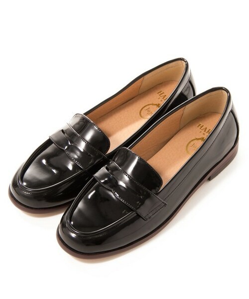 Juze（ジュゼ）の「【先行受注】【Juze by ViS×HARUTA】フラットローファー【秋の新作】（シューズ・レディース・ブラック/ブラック系/ホワイト/ワイン・SS/S/M/L/LL）」の2枚目の写真