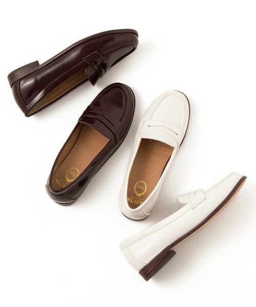 Juze（ジュゼ）の「【先行受注】【Juze by ViS×HARUTA】フラットローファー【秋の新作】（シューズ・レディース・ブラック/ブラック系/ホワイト/ワイン・SS/S/M/L/LL）」の5枚目の写真