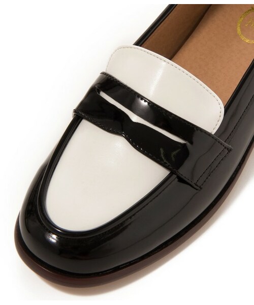 Juze（ジュゼ）の「【先行受注】【Juze by ViS×HARUTA】フラットローファー【秋の新作】（シューズ・レディース・ブラック/ブラック系/ホワイト/ワイン・SS/S/M/L/LL）」の8枚目の写真