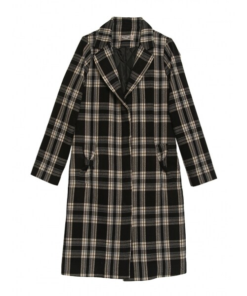 Honey Salon（ハニーサロン）の「チェックロングコート（その他・レディース・グリーン/ホワイト/レッド・Free）」の10枚目の写真