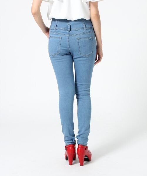 Heather（ヘザー）の「ヘザーＦＷハイウエストスキニー（パンツ・レディース・ブラック/ライトブルー/ネイビー・Ｓ/Ｍ）」の5枚目の写真