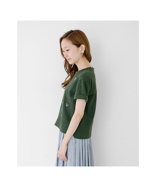 URBAN RESEARCH(アーバンリサーチ)の「ビジュー付ポンチプルオーバー(トップス・レディース・OFF/GREEN/GREY・FREE)」の12枚目の写真