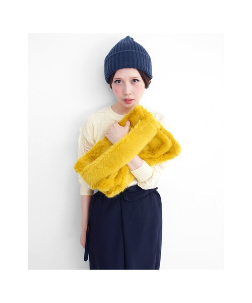 KBF（ケイビーエフ）の「ファークラッチバッグ（バッグ・レディース・SAX BLUE/YELLOW/PINK・one）」の5枚目の写真